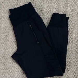 Athleta Black Zippered Leggings